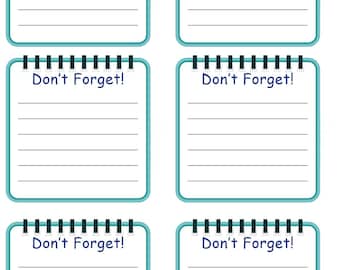 Don't forget, sticker labels 6 per a4 sheet