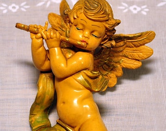 Vintage Fontanini Simonetti Depose Italy Angel Cherub Wall Figurines