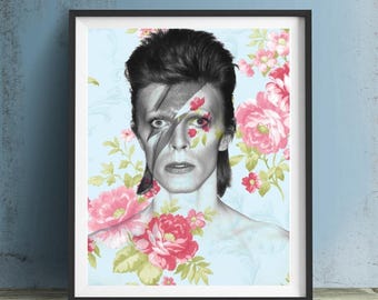 David Bowie Art Print or Canvas, Wall Art, Artwork, Gift