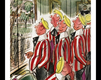 The New Yorker - June 6, 1953, Illustrated by Leonard Dove ,Class of 1916 "Rained In."