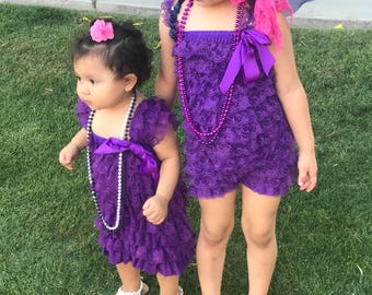 Baby Lace Romper, Baby Romper, Lace Romper, Girls Romper, Romper, Ruffle Romper, Baby Outfit