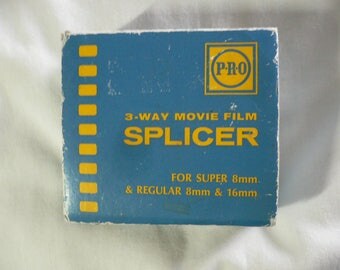 Movie Film Splicer, Pro 3 way Movie Film, for Super 8mm and Regular 8mm and 16mm
