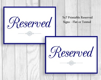 Reserved table tent | Etsy