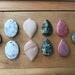 RESERVED - Custom Rock Crystal Earrings and Custom Fireworks Jasper Pendant Necklace