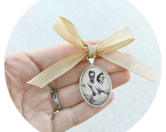 Wedding Bouquet Charm, Wedding Bouquet Photo Charm, Bridal Bouquet Charm, Charms For Bouquets, Keepsake Bouquets, Gift For Bride