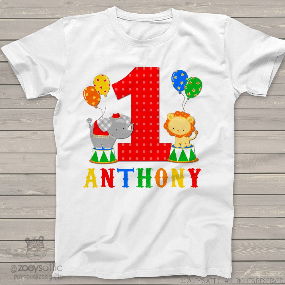 circus birthday shirt