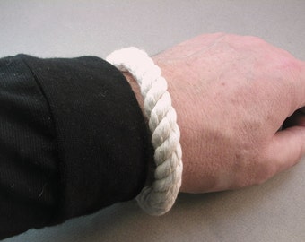 white cotton donut rope bracelets with white whipping grommet bracelets rope jewelry soft bangle beach fashion 4078