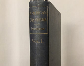 American Orations Book Vintage Blue Hardcover Speech History
