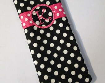 Monogram Letter Eye Glass Case #MEGC8001 Eye Glass Case/ SunGlass Case Ships in 3 Business Days