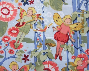 RARE FAIRY FABRIC Alexander Henry - Nicole De Leon - Fairies of Goldenwood - 1 Yard - L32