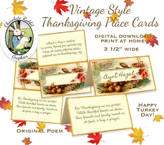 clipart thanksgiving place cards - photo #12