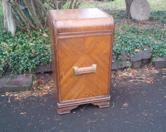 H E Y Handsome ...Nightstand Bedside Cabinet D E C O Poppy Cottage Vintage Mid Century PAINT to ORDER Painted Furniture