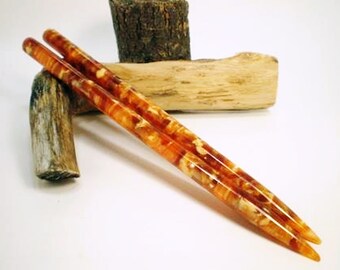 Acrylic Hair Sticks - Fort Knox Flake - No 623