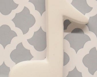 Ready To Paint/DIY/Plaster/ChalkWare/PlasterCraft/Flat Back Magnet Music Note #128