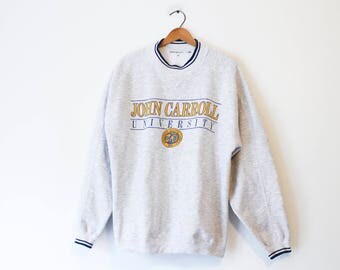 Vintage Gray John Carroll University Sweatshirt