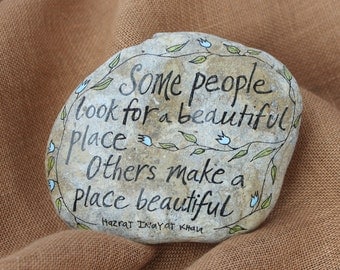Some People Quote Stone ,Hand Painted Rock, ArtRocks, Quote on Stone, Inspirational Art, Handmade Gift, Natural Art, Motivational Decor