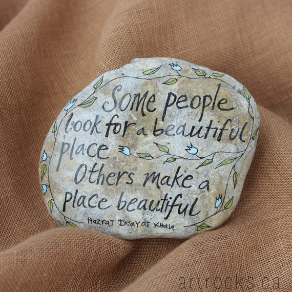 Some People Quote  Stone Hand Painted  Rock  ArtRocks Quote  on