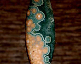 Ocean Jasper Cabochon, Designer Cabochons Handmade by MagicStones.