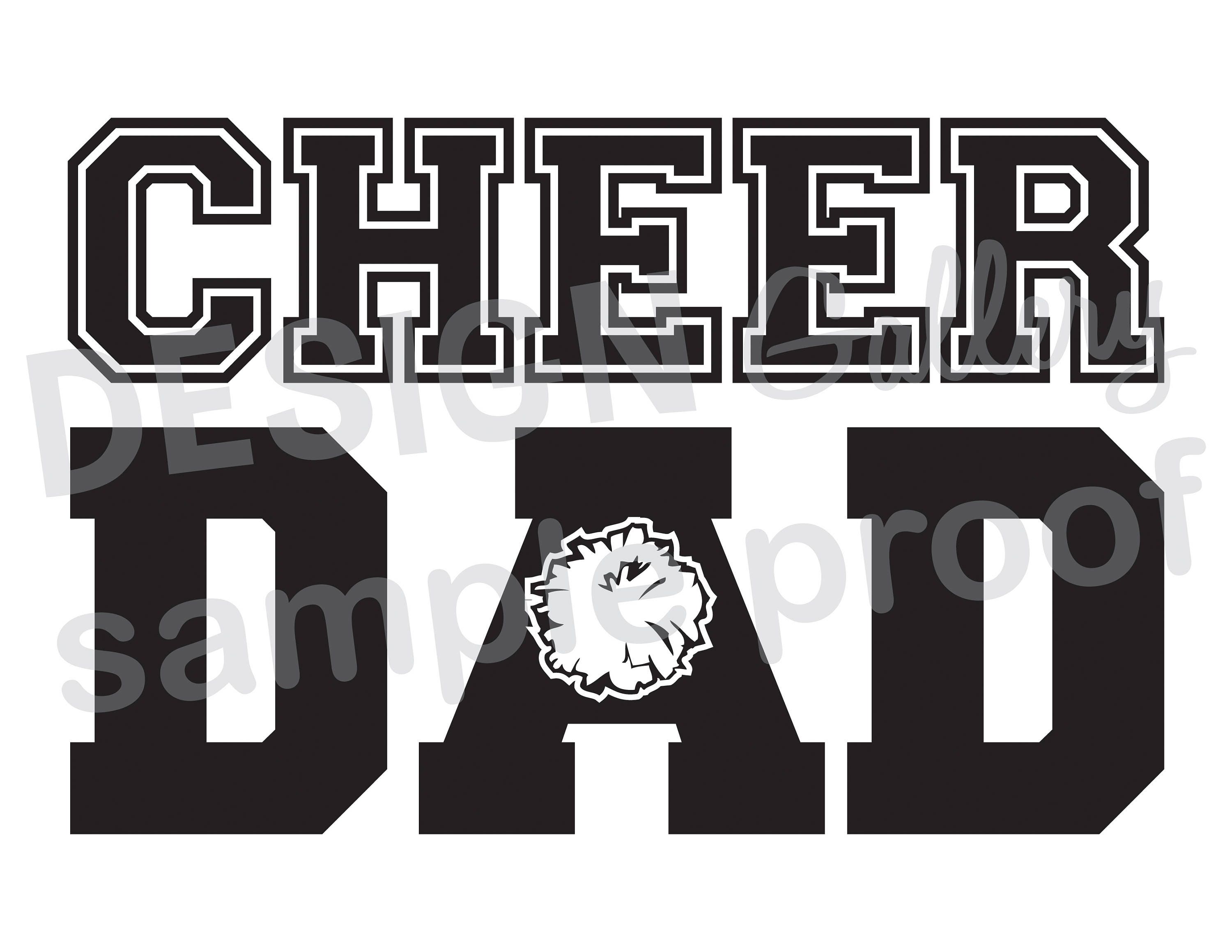 Cheer Dad DIY Instant Download JPG image & SVG cut