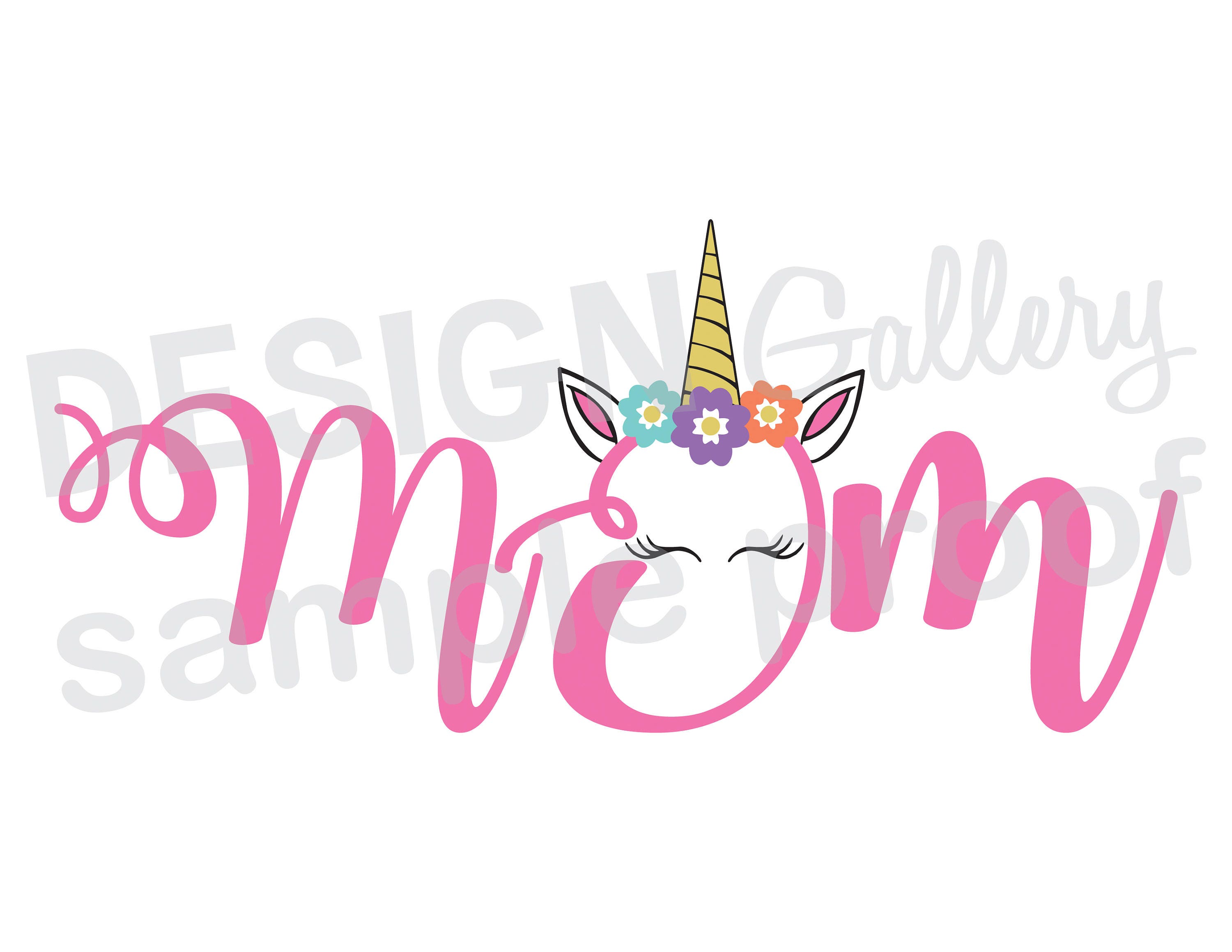 Download Mom Unicorn JPG png & SVG DXF cut file Printable Digital