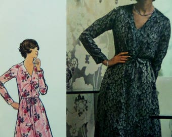 FLARED DRESS Pattern • Butterick 3972 • Miss 14 • Front Tie Dress • Pullover Dress • Sewing Patterns • Vintage Patterns • WhiletheCatNaps