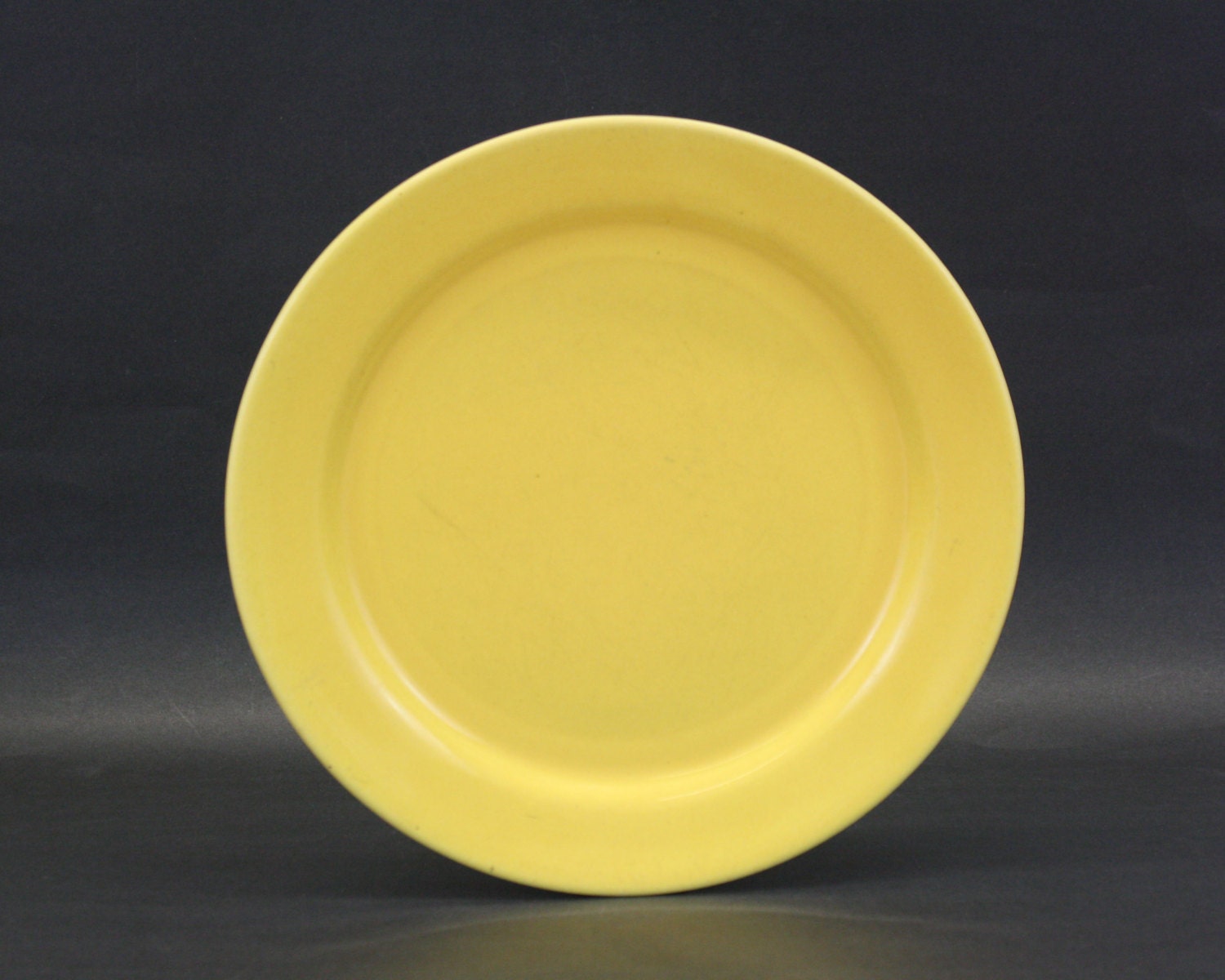 Vintage Bauer Bright Yellow Dinner Plate E4141