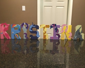 My Little Pony Custom Name Letters - price is per letter