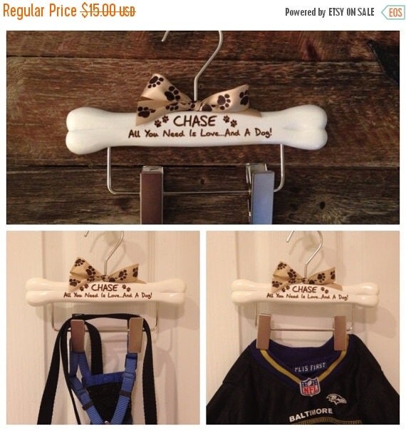 FALL SALE Dog Hanger Dogs Leash Hanger Dog Clothes by GetHungUp