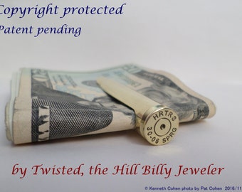 The Original Long Rifle Bullet Money Clip { New & Improved! } Rifle , Country Style, Father, Husband, Groom, BFF, Brother, Son, Hunter, Boss