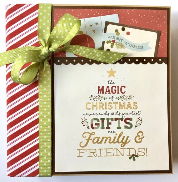 Christmas Scrapbook Album Kit or Premade Scrapbook Album