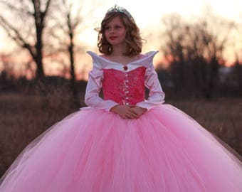 Disney Aurora costume, Aurora dress, Disney Princess Dress, Princess costume, Flower girl dress, Disney's Sleeping Beauty
