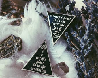 A Witch's Place is in the Resistance//Revolution - Pin Set, Hard Enamel