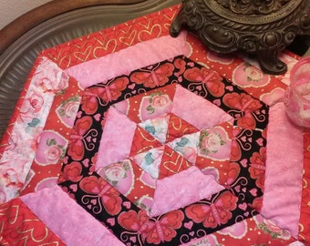 Valentine /Candle Mat/ Holiday decor/