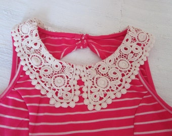 Pink top scratched for girl / Pink Top for girl