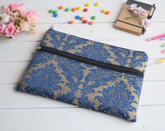 Blue iPad sleeve zipped, iPad Air sleeve, iPad Air case, iPad Air 2 sleeve, iPad Air 2 cover, iPad case, ipad mini sleeve, iPad Pro case