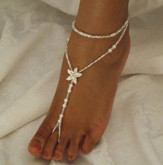 Pearl Foot Jewelry Wedding Starfish Barefoot Sandal Anklet