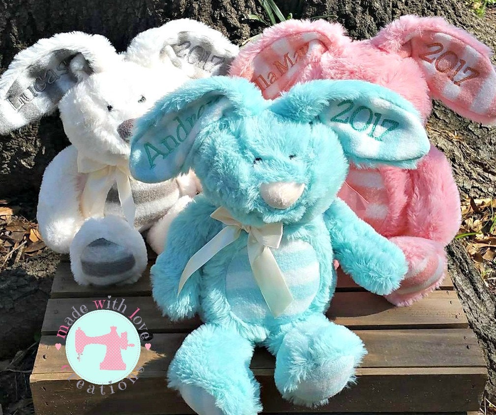 stuffed bunny personalized