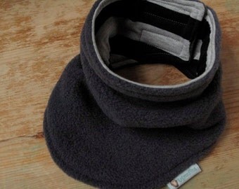 Fleece Neck Warmer, toddler neck warmer, velcro neck warmer, velcro scarf, kids neck warmer, navy neck warmer, cache cou enfant, ragamuffins