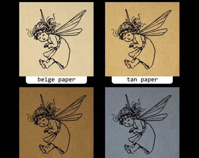 Digital Image Cute Fairy Girl Printable Download Graphic Antique Clip Art Jpg Png Eps HQ 300dpi No.3809