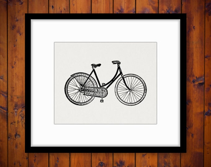 Digital Image Antique Ladies Bicycle Printable Bike Download Illustration Graphic Vintage Clip Art Jpg Png Eps HQ 300dpi No.1484