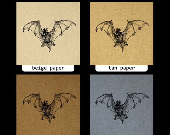 Antique Flying Bat Image Digital Graphic Halloween Printable Download T-Shirts Jpg Png Eps HQ 300dpi No.249