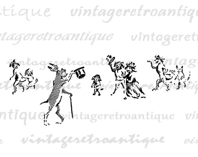 Greetings Mr Hare Bunny Rabbit Digital Printable Download Top Hat Graphic Image Vintage Clip Art Jpg Png Eps HQ 300dpi No.066