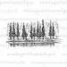 Printable Digital Pine Trees Download by VintageRetroAntique