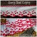 Red Cherry Shelf Edging 4 yards + White Cotton Scalloped Linen Country Kitchen Decor Red Embroidered #sophieladydeparis
