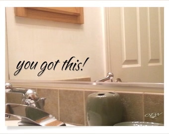 Bathroom Mirror Stickers mirror decal | etsy Bathroom Mirror Stickers mirror decal | etsy