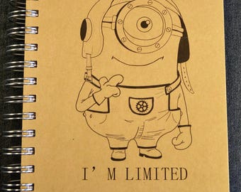 Minion Journal, Minion Sketchbook, Art Journal, Steampunk Journal, Steampunk Sketchbook, Handmade Journal, Handmade Sketchbook