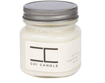 Soy Candle 8oz. Mason Jar Scented Soy Candle. Mason Jar Candle Soy Candles Scented Candles-Unique Gifts
