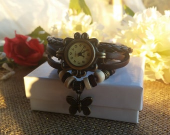 Women's Watch, Bracelet Watch, Retro Watch, Leather Watch