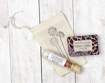 Gift Set, Mini Soap, Mini Bath Salt, Bridesmaid Gift, Birthday Gift, Stocking Stuffer, Gift Under 10