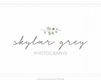 Photography Logo and Watermark, Calligraphy Logo, Premade Logo, Simple Logo Design, Floral Logo, Handwritten Logo, Script Logo L128